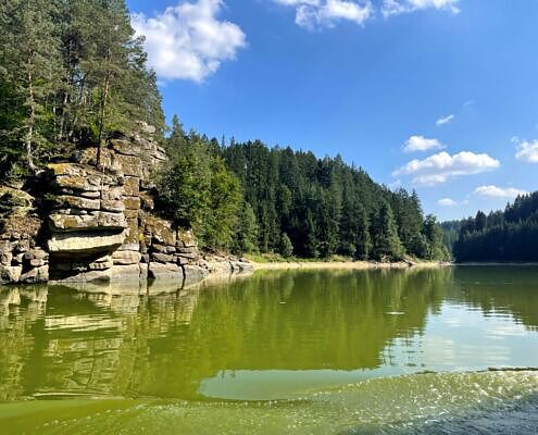 Ottensteiner Stausee mit dem Schiff Ottensteiner Stausee Mit Dem Schiff - Home