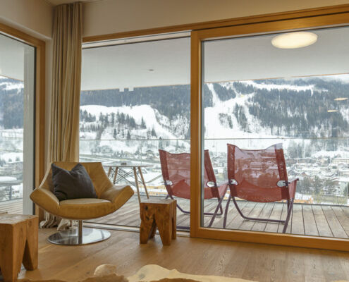 Tolle Aussicht aus den Appartements der Sun Lodge Schladming, Urlaub mit Hund