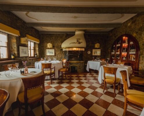 Urlaub mit Hund Friaul Castello di Spessa Ristorante