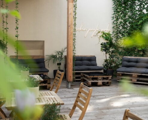 Urlaub mit Hund Apartments Wien Terrasse
