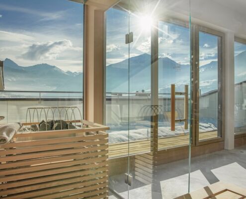 Hotel Blue_Urlaub mit Hund_Sauna Winter