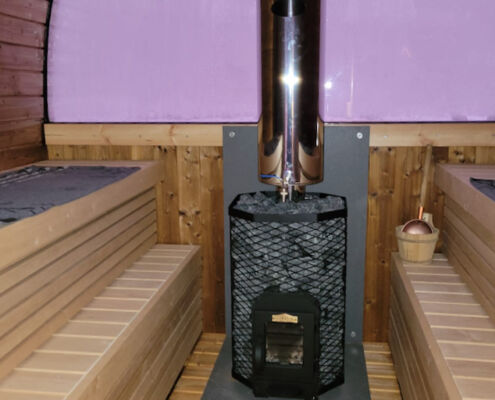 Saunaofen - Typisch schwedisch Saunieren bei Lev Naturanda