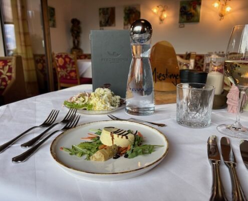 Urlaub mit Hund_Tirol_Hotel Bergfrieden Fiss_Abendessen Vorspeise