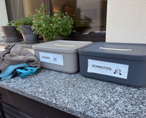 Urlaub mit Hund_Tirol_Hotel Bergfrieden Fiss_Hundepool Handtuchservice