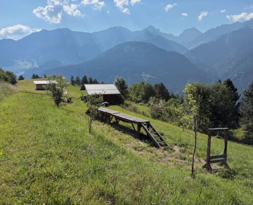 Urlaub mit Hund_Tirol_Hotel Bergfrieden Fiss_Hundespielplatz